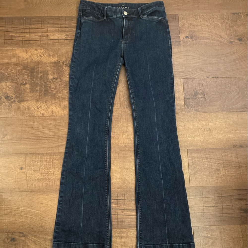 White House Black Market Dark Wash ‘The Skinny Flare’ Jeans Women’s 6